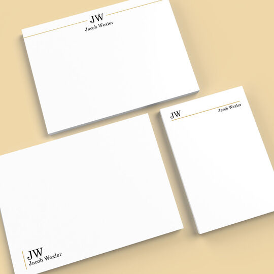 Executive Initials Flat Note Card Collection (ETSY)